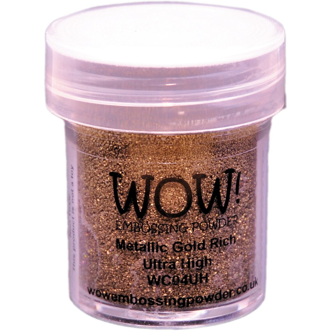 Wow! Embossing Powder Ultra High 15Ml-Metallic Gold Rich